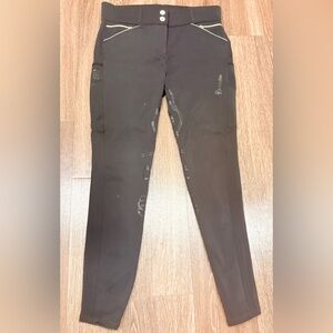 Cavallo Black Liz Grip Full Seat Riding Tights Size 28